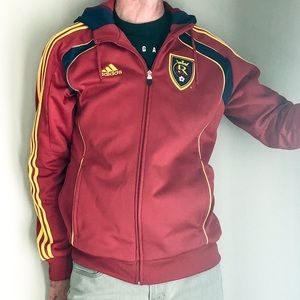 Adidas Real Salt Lake Hooded Jacket. Med.